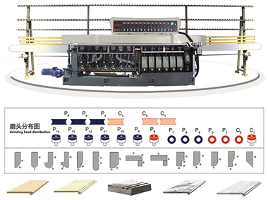 SEG14-77 Super edge grinding machine (14 grinding heads)